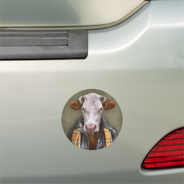 Cow Man Car Magnet (In Situ)