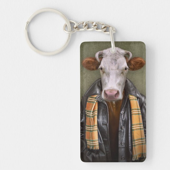 Cow Man Keychain (Front)