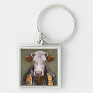 Cow Man Keychain