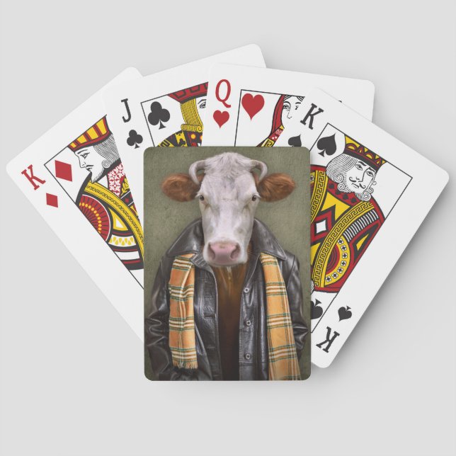 Cow Man Poker Cards (Back)