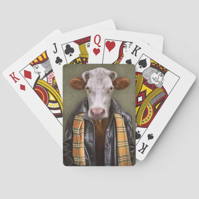 Cow Man Poker Cards (Back)