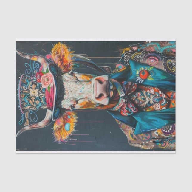 Cow Mania10 Tissue Paper (Front)