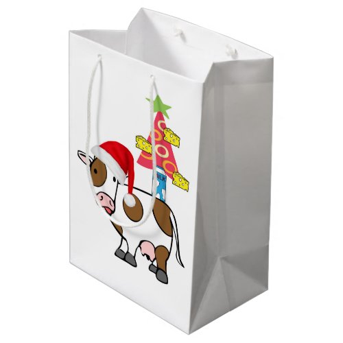 Cow Merry Christmas Gift Bags Country