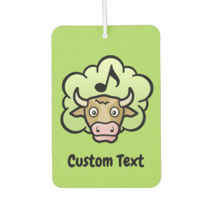 Cow Methane Cartoon Car Air Freshener