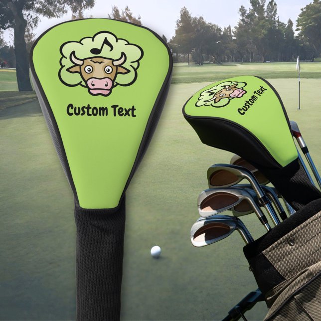 Cow Methane Cartoon Golf Head Cover (Creator Uploaded)