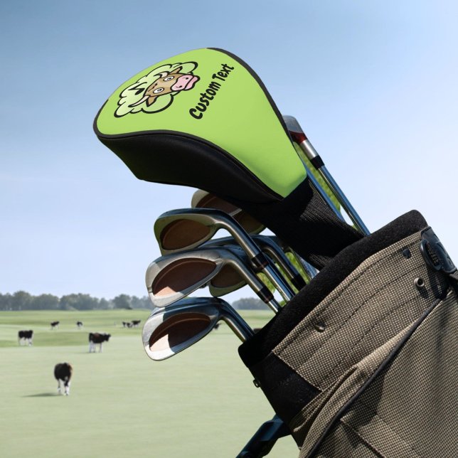 Cow Methane Cartoon Golf Head Cover (Creator Uploaded)