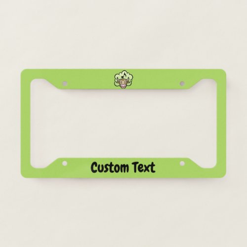 Cow Methane Cartoon License Plate Frame