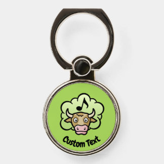 Cow Methane Cartoon Phone Ring Stand