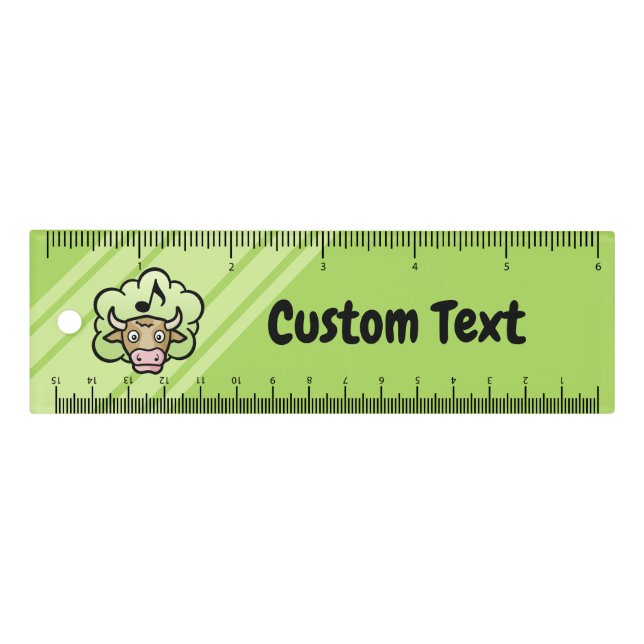 Cow Methane Cartoon  Ruler (Front)