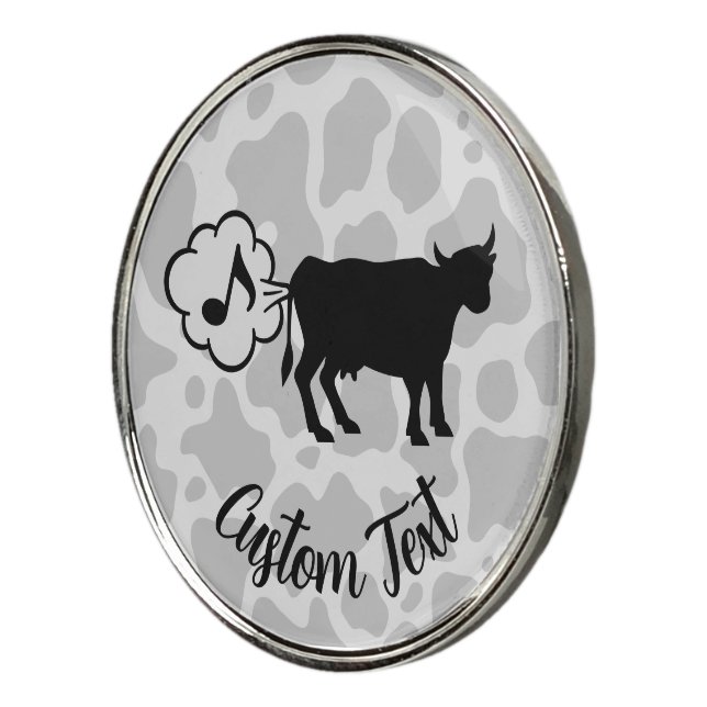 Cow Methane Icon Golf Ball Marker (3/4)