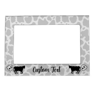 Cow Methane Icon Magnetic Picture Frame