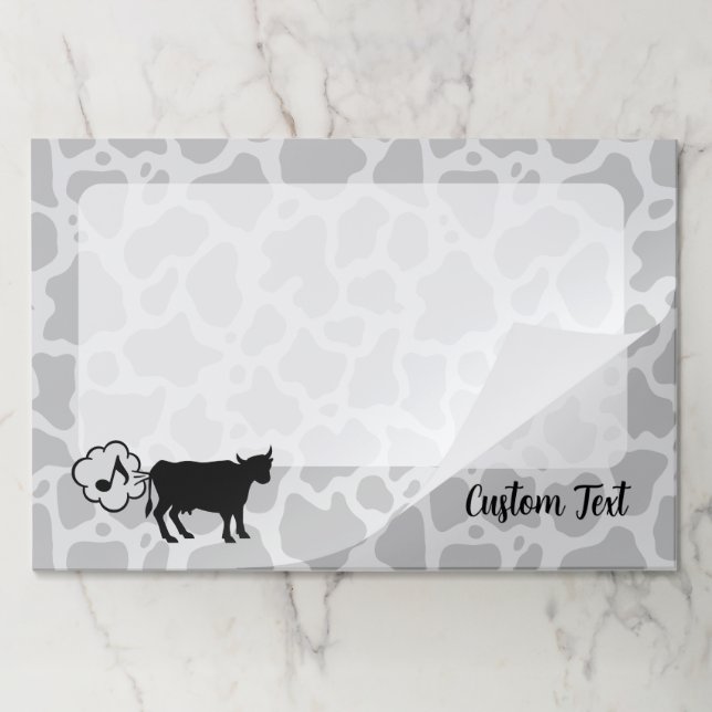 Cow Methane Icon Paper Pad (Folded)