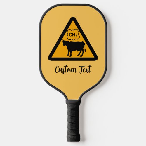 Cow Methane Icon Pickleball Paddle