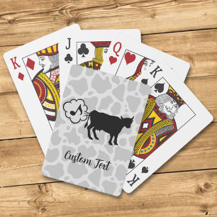 Cow Methane Icon Playing Cards