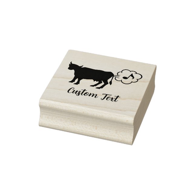 Cow Methane Icon Rubber Stamp (Stamp)