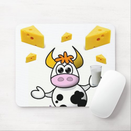 Cow Milk Cheese Mouse Pad Mouse Pad