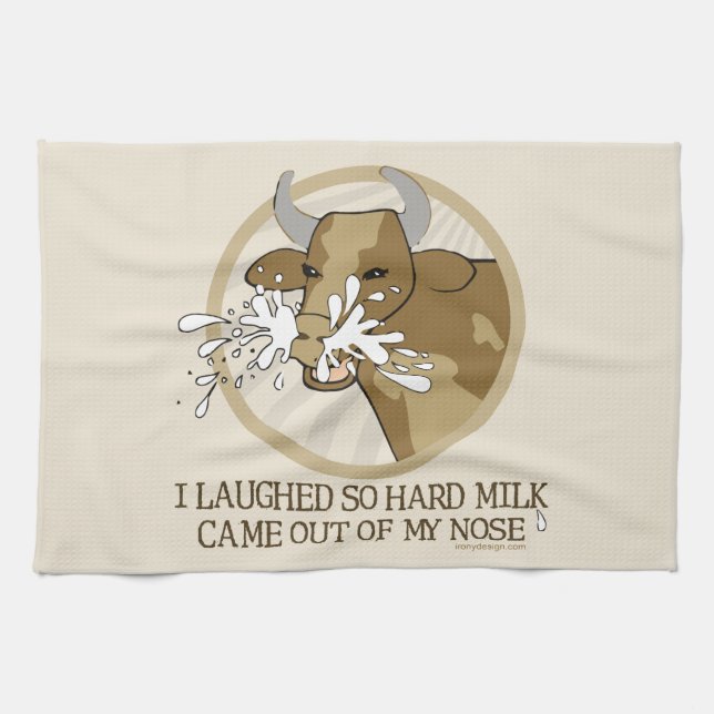 Cow Milk Out My Nose Towel (Horizontal)