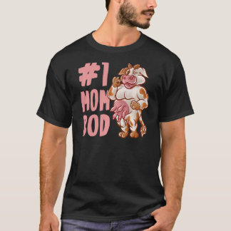 Cow Mom Best Mom Bod Mommy Mama Heifer Mother's Da T-Shirt