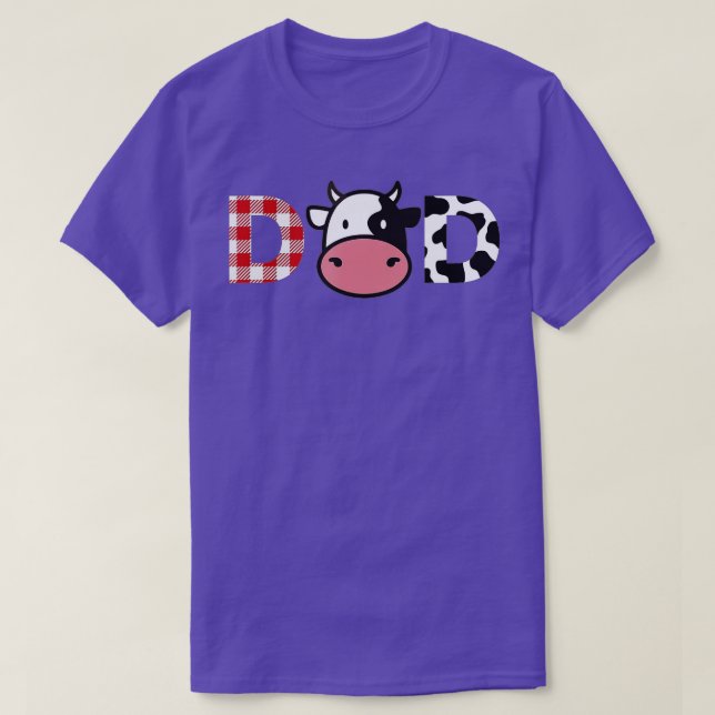 Cow Mom or Dad Birthday , Farm Birthday Party  T-Shirt (Design Front)