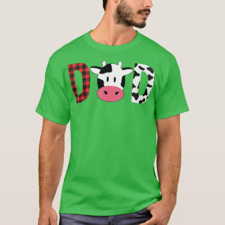 Cow Mom or Dad Birthday Farm Birthday Party T-Shirt