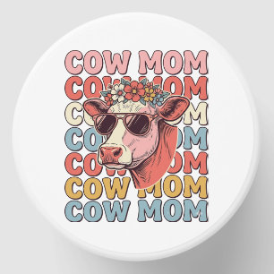 Cow Mom Retro Sunglasses Cow Vintage Engraving Des Mini Candle Favors