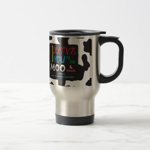 Cow MOO art Travel Mug