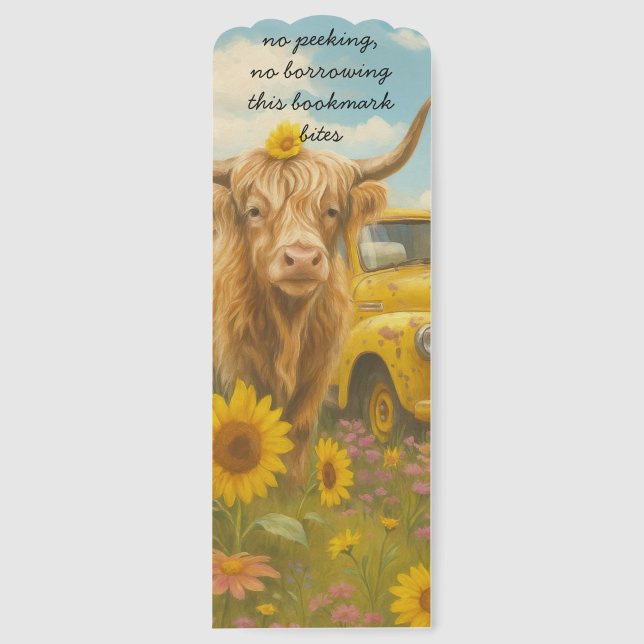 Cow Moo-ve Over This Page is Reserved  Bookmarks (Front)