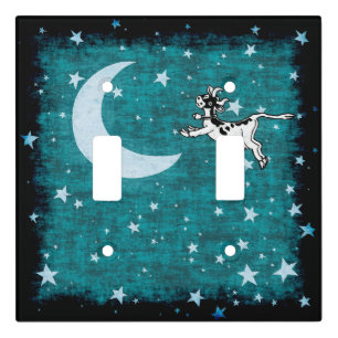 Cow, Moon and Stars Light Switch Cover