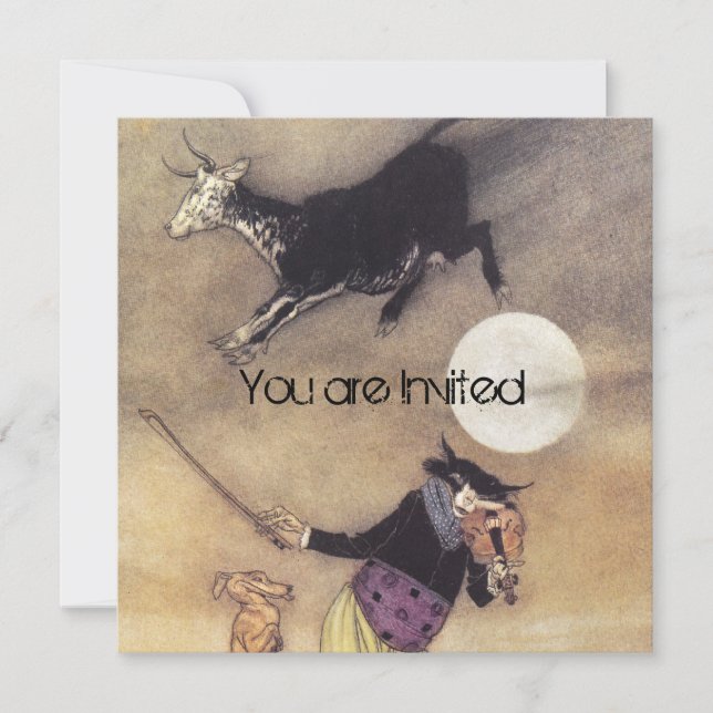 Cow Moon Baby Shower Invitation (Front)