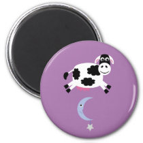 Cow & moon magnet