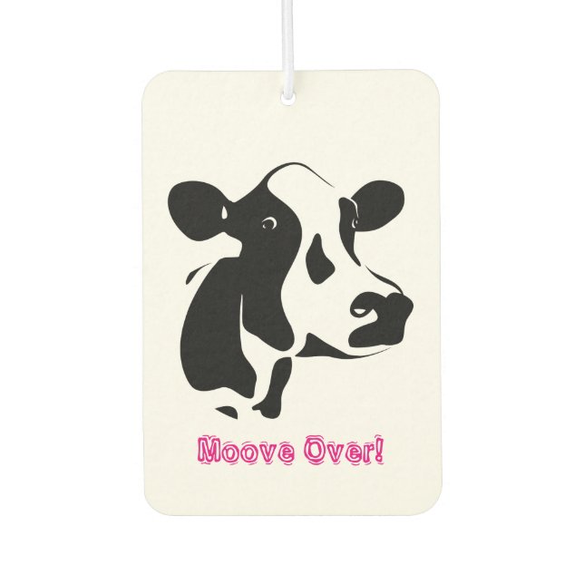 Cow Moove Over Air Freshener (Front)