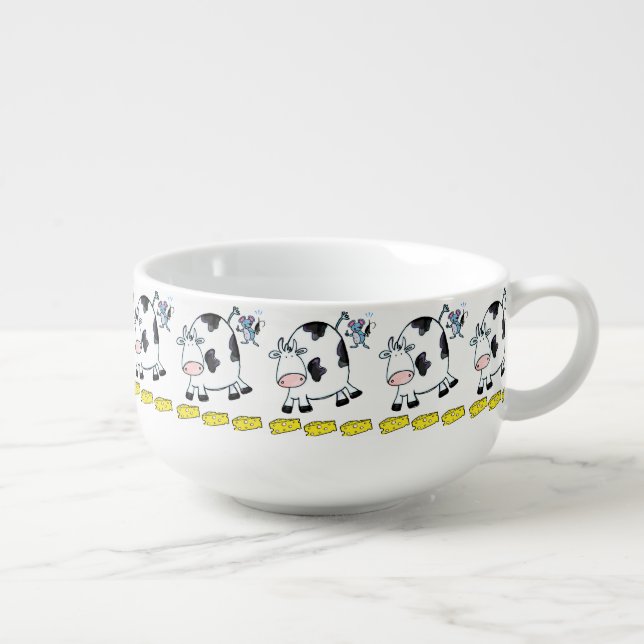 Cow Mouse Cheese Soup Mug (Left)