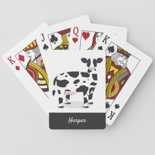 Cow Name Animal Poker Cards