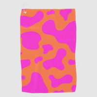 Cow Neon Pink Orange Wild Animal Pattern