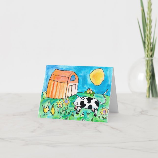 Cow • Nick Abrams, Age 15 Card (Front)