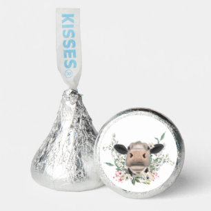 cow nose kiss flowers watercolor gray farm animal hershey®'s kisses®