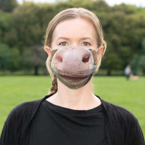 Cow Nose _ Mouth _ Funny  _ Adult Cloth Face Mask