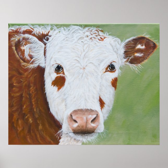 Cow Painting 16 x 20 Poster (Front)