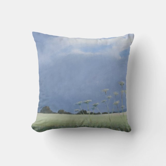 Cow Parsley 2012 Throw Pillow (Front)