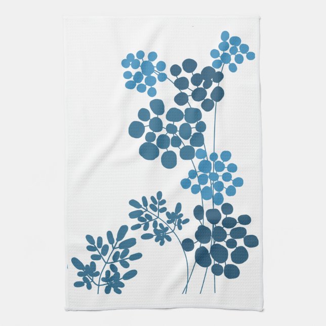 Cow parsley  kitchen towel (Vertical)
