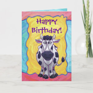 Cow Party Center Card