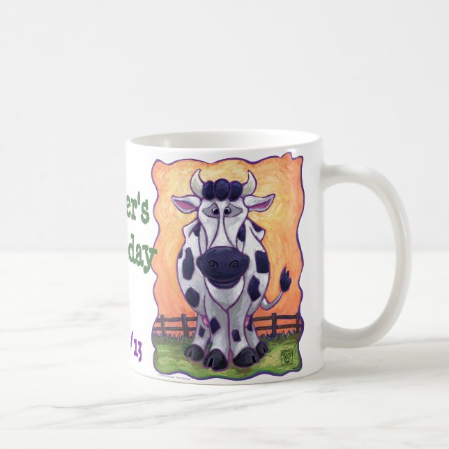 Cow Party Center Coffee Mug (Right)