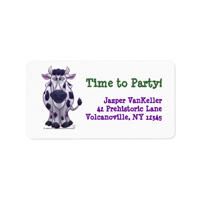 Cow Party Center Label (Front)