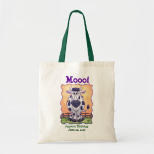 Cow Party Center Tote Bag