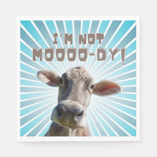  Cow_Party Charm Im Not Moo_dy Paper Napkins
