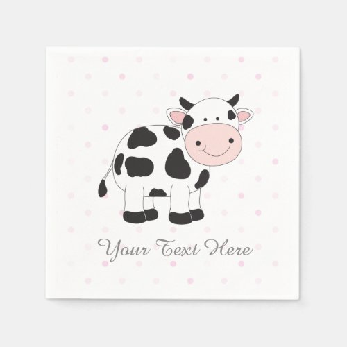 Cow Party Decor Paper Napkins