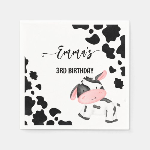 Cow party tableware cow pattern personalized napkins