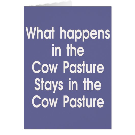 Cow Pasture Cards (Front)