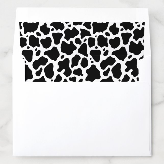Cow Pattern Background Envelope Liner (In Envelope)