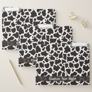 Cow pattern background file folder